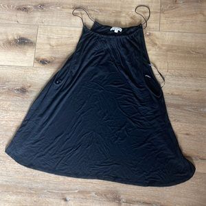 Black spaghetti strap open back tank top, Honey Punch